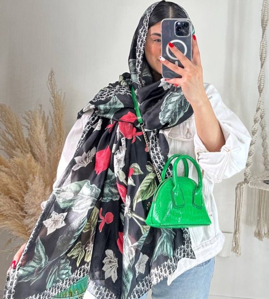 شال ابریشم کد ۳