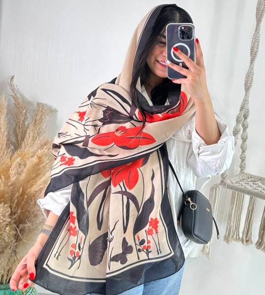 شال ابریشم کد ۵